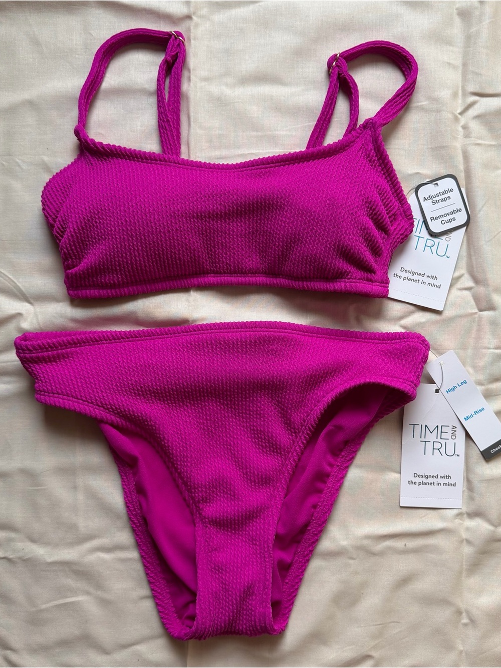 Magenta Bikini Set